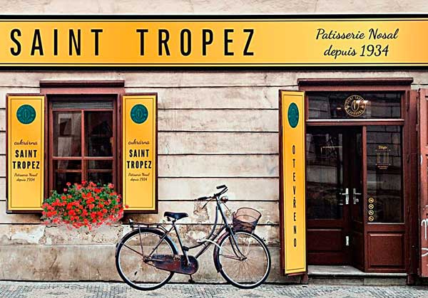 Cukrárna Saint-Tropez v Karmelitské ulici, Praha 1