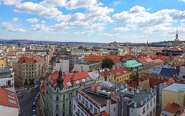 Pohled z věže Novoměstské radnice (foto Miroslav Bárta)