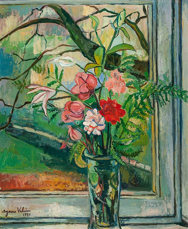 Suzanne Valadon, Květiny před oknem, 1930