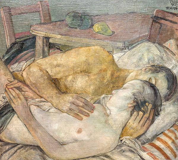 Milenci, Maxim Kopf (olej na plátně, 1925)