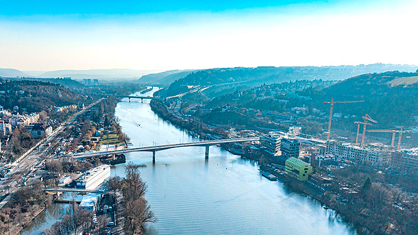 Dvorecký most, vycházka 28. 4. (zdroj: Mapy.com, foto Marko Lacina)