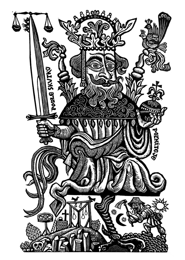 Ilustrace ke knize: Rutebeuf, Život bez rukávů (1991)